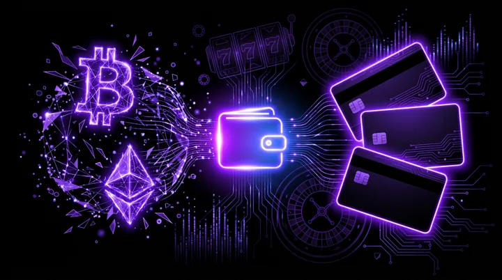 Illustration: fast deposits and withdrawals with crypto and card payments